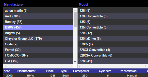 JQuery faceted-browser